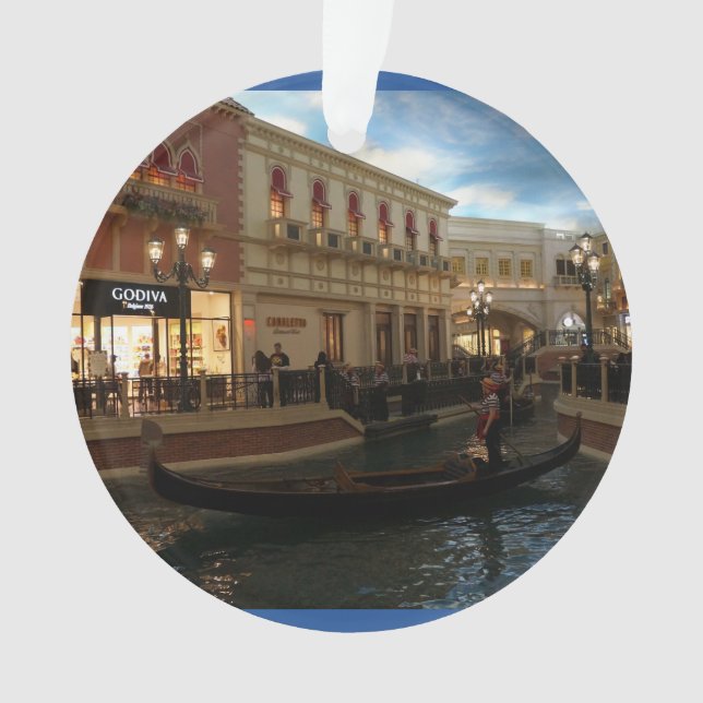 Gondola Ride at The Venetian Ornament (Front)