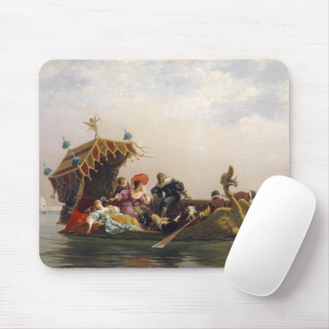 Gondola Ride by Arnold Corrodi  Mouse Mat (With Mouse)