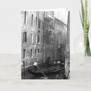 Gondola Ride Venice Italy Card