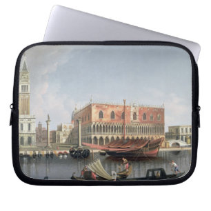 Gondolas before St. Marks Square, Venice Laptop Sleeve