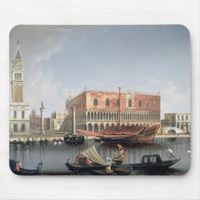 Gondolas before St. Marks Square, Venice Mouse Mat (Front)