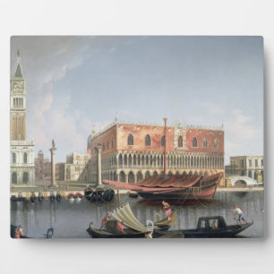 Gondolas before St. Marks Square, Venice Plaque