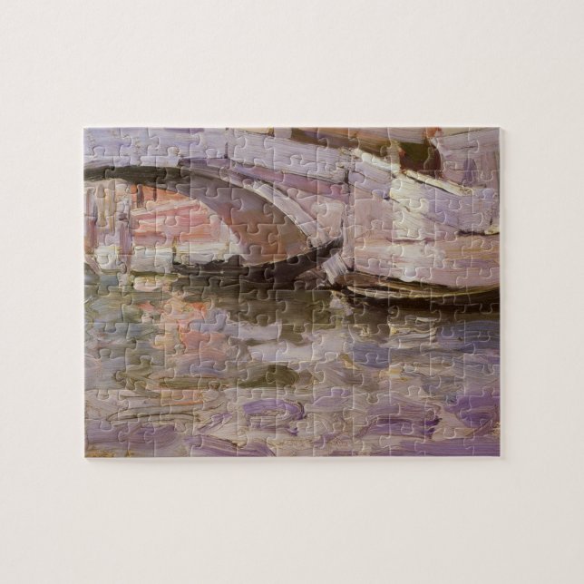 Gondolas by John Singer Sargent, Impressionism Art Jigsaw Puzzle (Horizontal)