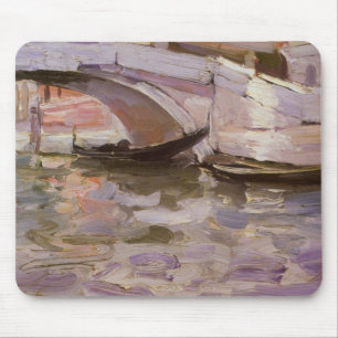 Gondolas by John Singer Sargent, Impressionism Art Mouse Mat