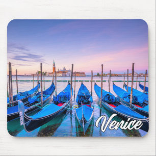 Gondolas In Beautiful Venice, Italy Mouse Mat