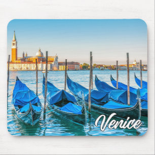 Gondolas In Beautiful Venice, Italy Mouse Mat