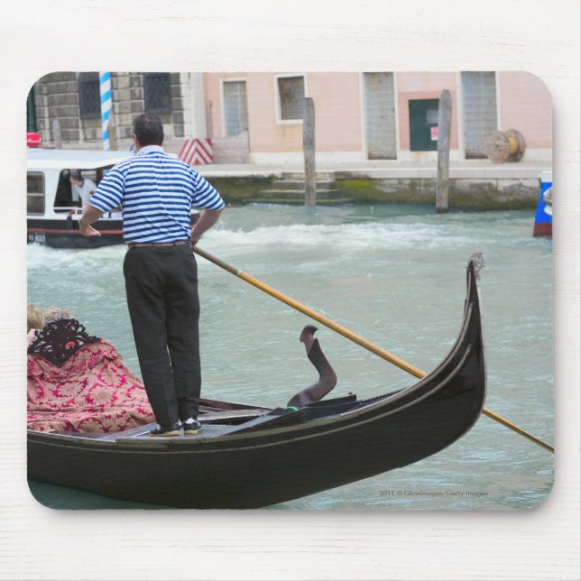 Gondolas in Venice canal Mouse Mat (Front)