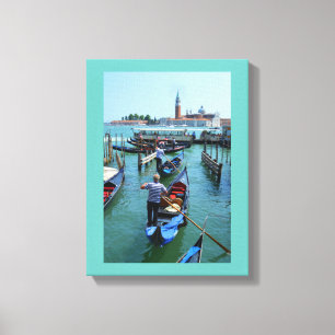 Gondolas in Venice Canvas Print