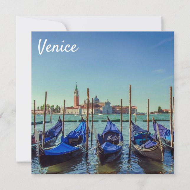 Gondolas in Venice, Italy (Front)