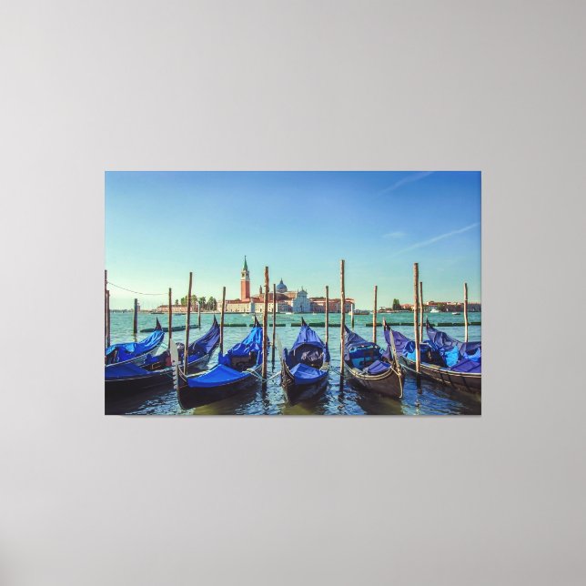 Gondolas in Venice, Italy Canvas Print (Front)