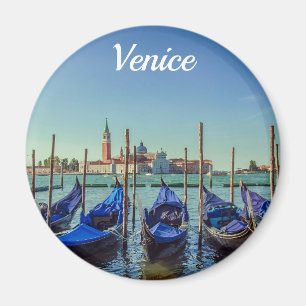 Gondolas in Venice, Italy Magnet