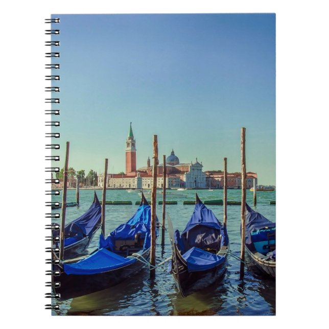 Gondolas in Venice, Italy Notebook (Front)