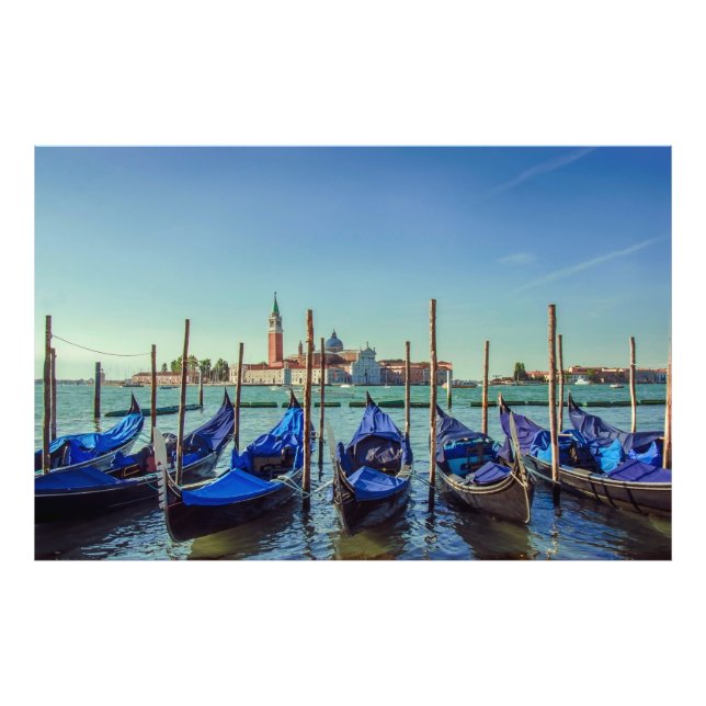 Gondolas in Venice, Italy Photo Print (Front)