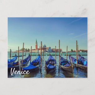 Gondolas in Venice, Italy Postcard
