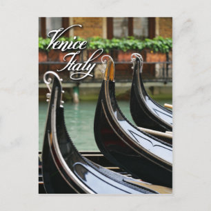 Gondolas in Venice Postcard
