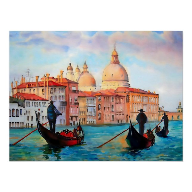 Gondolas of Venice Poster (Front)