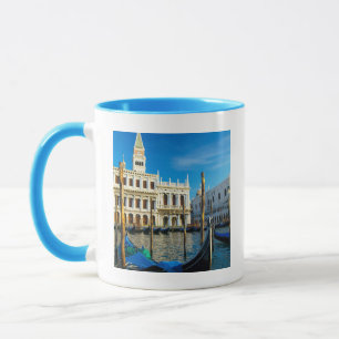 Gondolas On Grand Canal Near Doge's Palace Mug