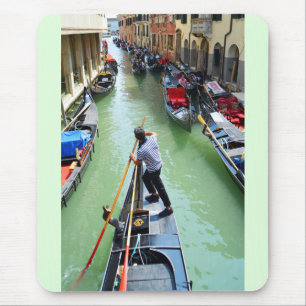 Gondolier in Venice Mouse Mat