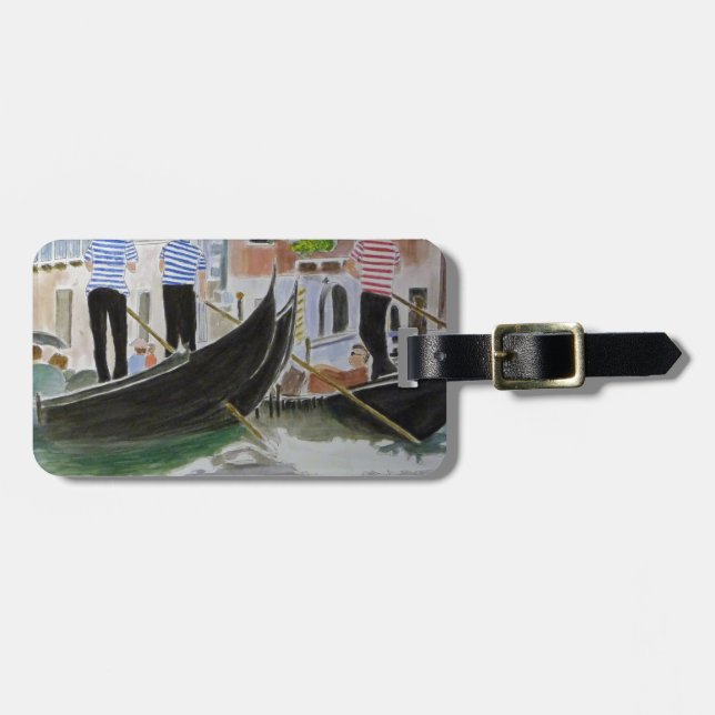 Gondoliers Italy Luggage Tag (Front Horizontal)