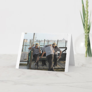 Gondoliers Resting Card