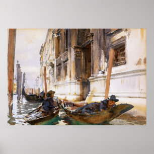 Gondoliers’ Siesta by John Singer Sargent Poster