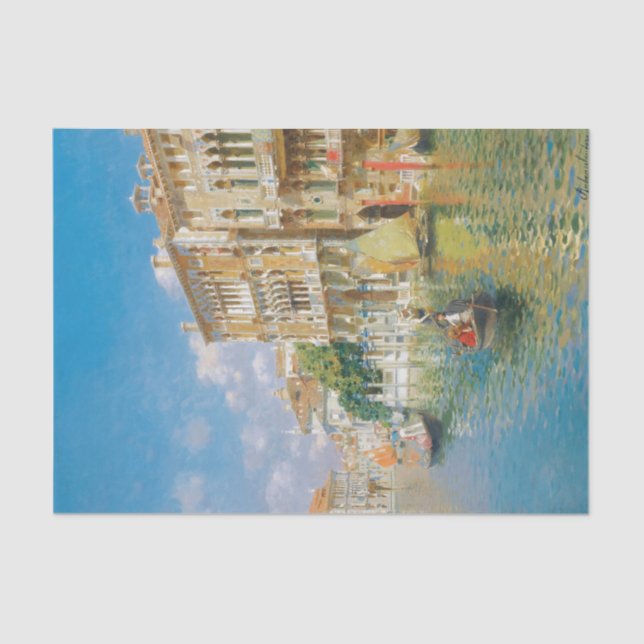 Gondoliers  Venice, Rubens Santoro Tissue Paper (Front)