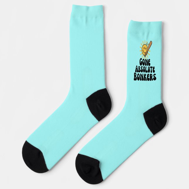 Gone Absolute Bonkers Meme Socks (Left)