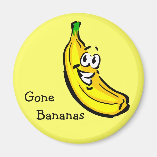 Gone Bananas Magnet (Front)