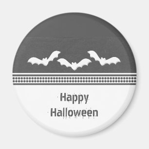 Gone Batty Halloween Magnet, Dark Grey Magnet