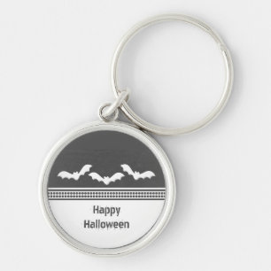 Gone Batty Premium Keychain, Dark Grey Key Ring
