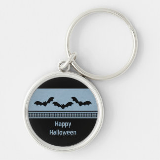 Gone Batty Premium Keychain, Light Blue Key Ring