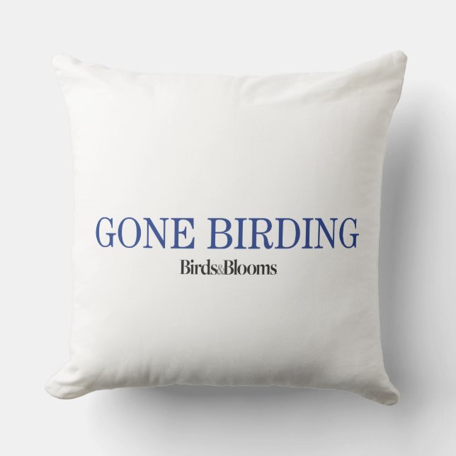 Gone Birding Cushion (Front)
