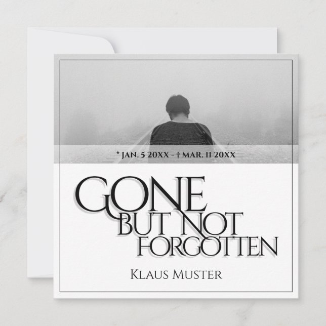 Gone but Not Forgotten - Bright (Front)