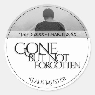 Gone but Not Forgotten - Bright Classic Round Sticker