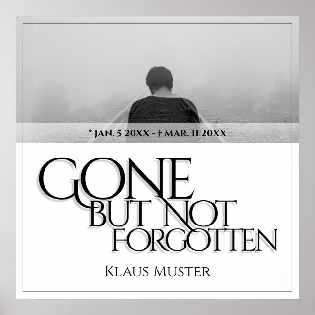 Gone but Not Forgotten - Bright Poster (Front)