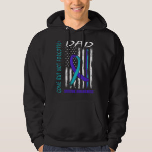 Gone But Not Forgotten Dad Suicide Awareness Flag Hoodie