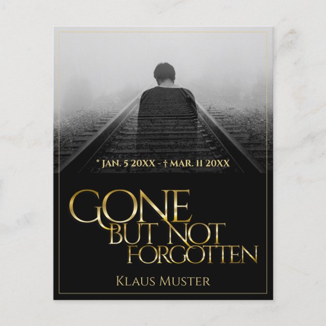 Gone but Not Forgotten - Dark Gold (Front)