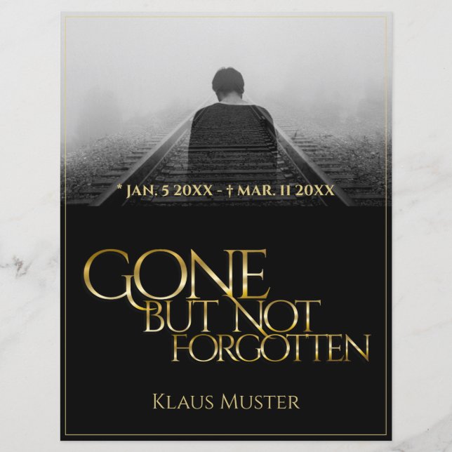 Gone but Not Forgotten - Dark Gold (Front)