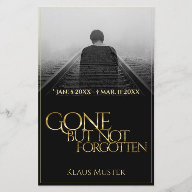 Gone but Not Forgotten - Dark Gold (Front)