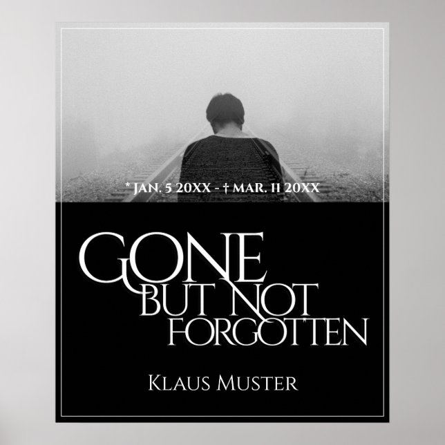 Gone but Not Forgotten - Dark Poster (Front)