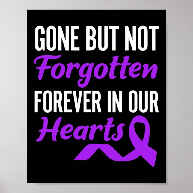 Gone But Not Forgotten Forever In Our Hearts End A Poster (Front)