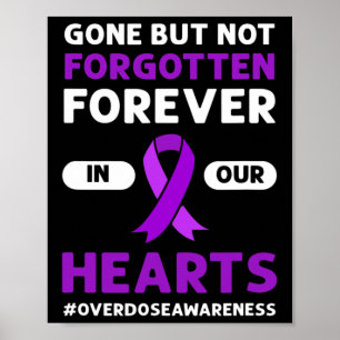 Gone But Not Forgotten. Overdose Awareness  Poster