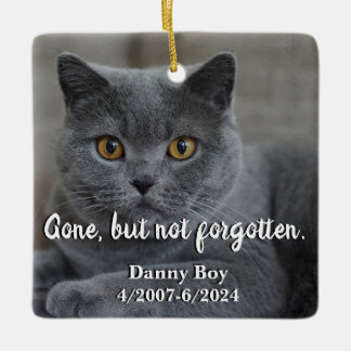 Gone But Not Forgotten Pet Memorial Ceramic Ornament