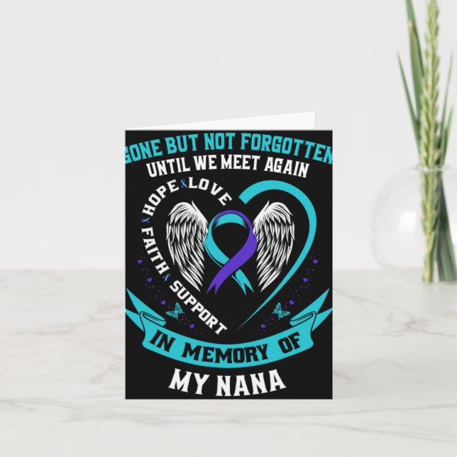 Gone But Not Forgotten Until We Meet Again Gift Na Card (Front)