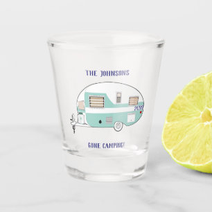 Gone Camping RV Trailer Camper Shot Glass