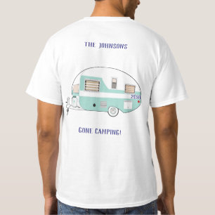 Gone Camping RV Trailer Camper Trip Vacation T-Shirt