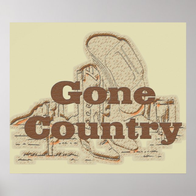 Gone Country...Poster Print (Front)