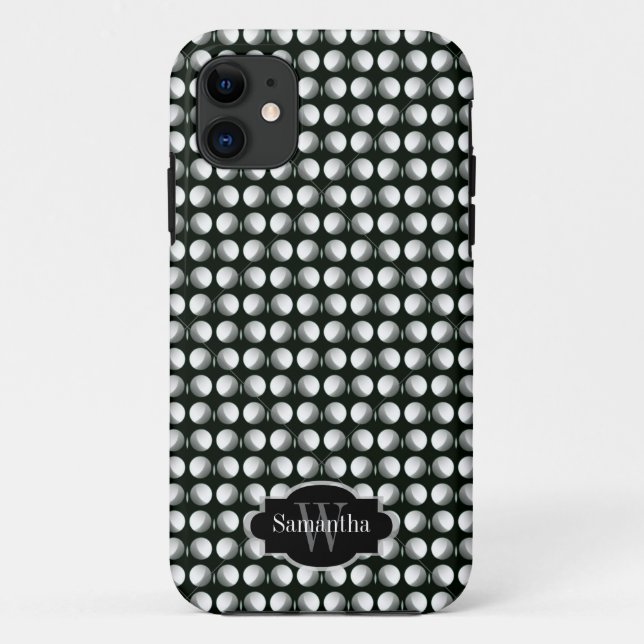 Gone Dotty Black White Dot  Monogram iPhone 5 Case (Back)