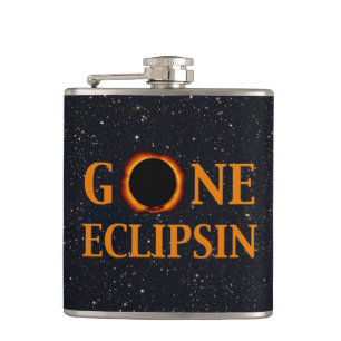 GONE ECLIPSIN Solar Eclipse Hip Flask