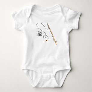 Gone Fishin Baby Bodysuit